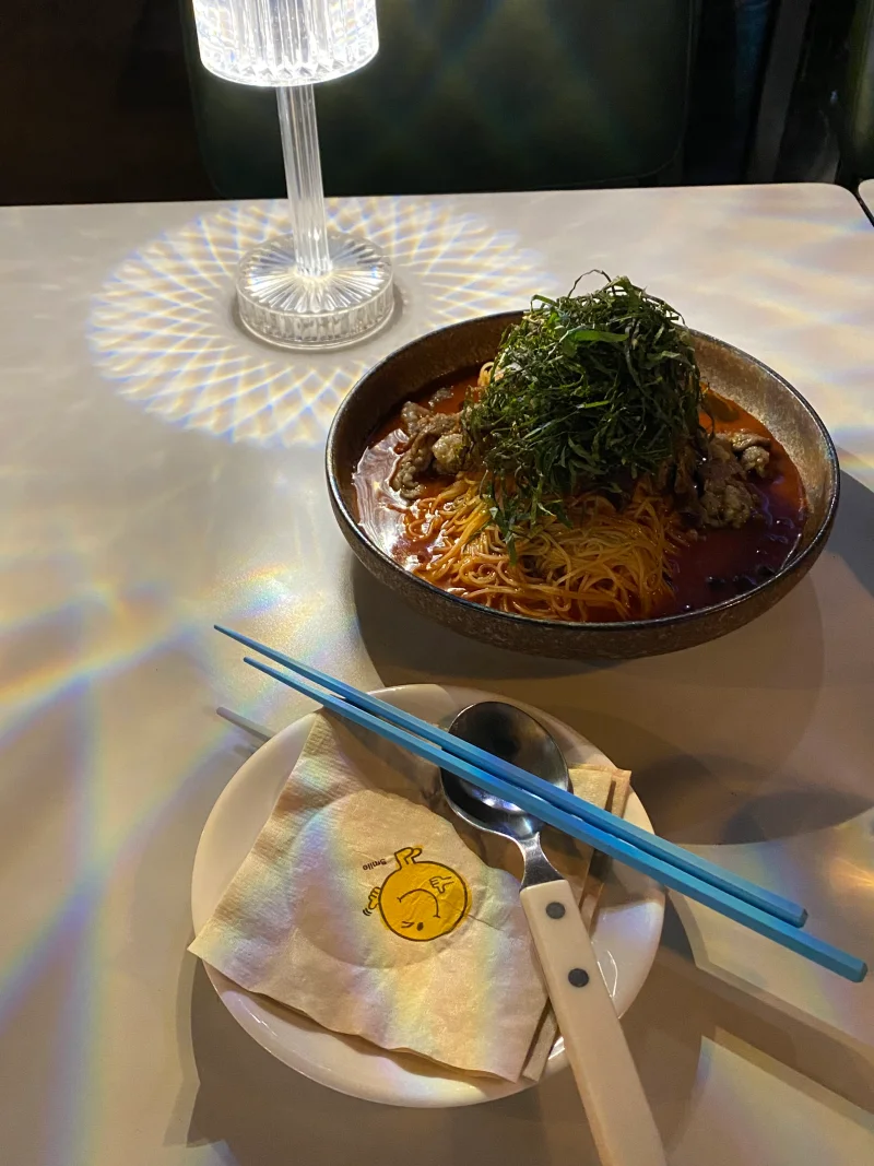 차돌 골뱅이 비빔면