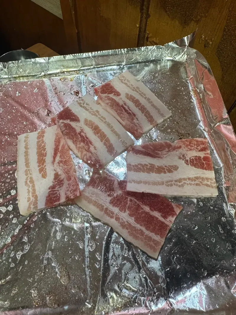 조리 전 냉동 삼겹살